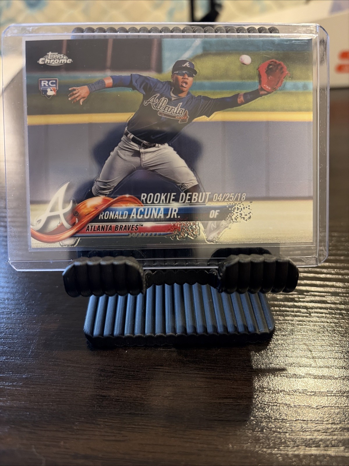 2018 Topps Chrome Update Ronald Acuna Jr. Rookie Debut RC  #HMT31 Braves