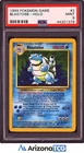 Pokemon 1999 Blastoise Holo 2/102 Base Set PSA 9