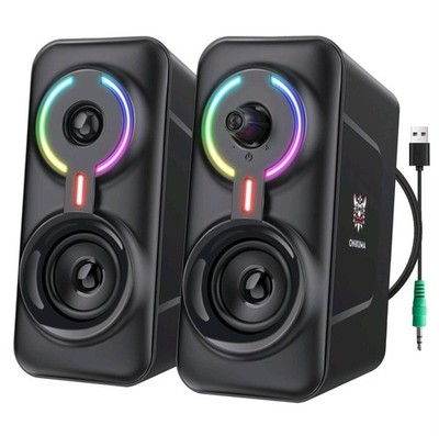USB Gaming Boxen LED Licht Computer Lautsprecher RGB Licht