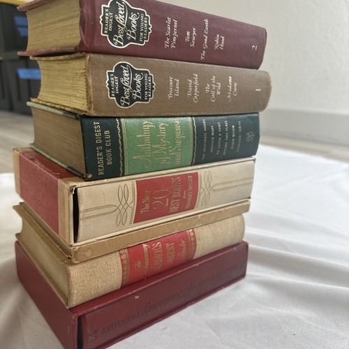 readers-digest-condensed-books-1960-lot7-shelf-craft-decorative