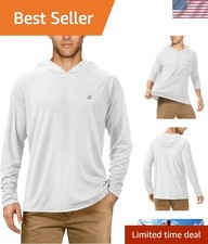 UPF 50 Fishing Shirts for Men, Long Sleeve UV Sun Protection Hoodie, Outdoor...