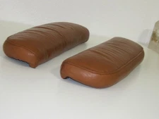 Ekornes Stressless Camel Rusty color Leather Arms 1970's era recliner chair s9