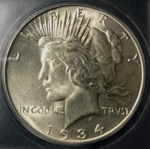 1934 D PEACE SILVER DOLLAR  VAM 3 DDO ICG MS 63