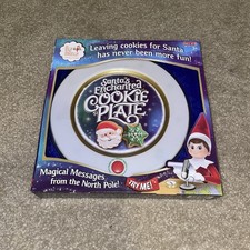 Elf on the Shelf Santa's Enchanted Cookie Plate Magical Messages From North Pole