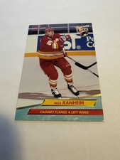 PAUL RANHEIM 1992-93 Fleer Ultra #27 Calgary Flames NHL Hockey Card
