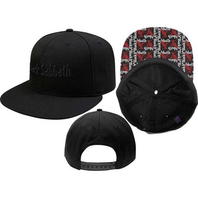 Black Sabbath Snapback Cap: Logo & Dämon OFFIZIELL NEU