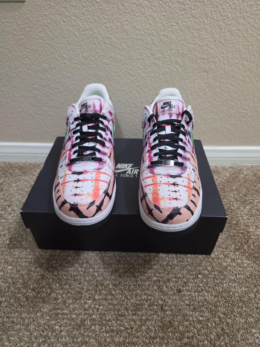 Size 12 - Nike Air Force 1 Black Tie Dye W 194499957294| eBay