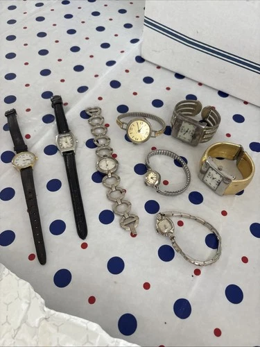 Vintage lot Of 8 Vintage Watches Estate Sale Not Tested