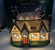 COPPERFIELD KEEPSAKE Golf Club House Porcelain Village Kurt S. Adler Works! IOB