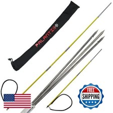 Scuba Choice 6 Travel Spearfishing 3-Piece Pole Spear 3 Prong Barb Paralyzer
