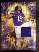 2024 Absolute Rookie Force Relic Patch Dallas Turner Rookie Vikings