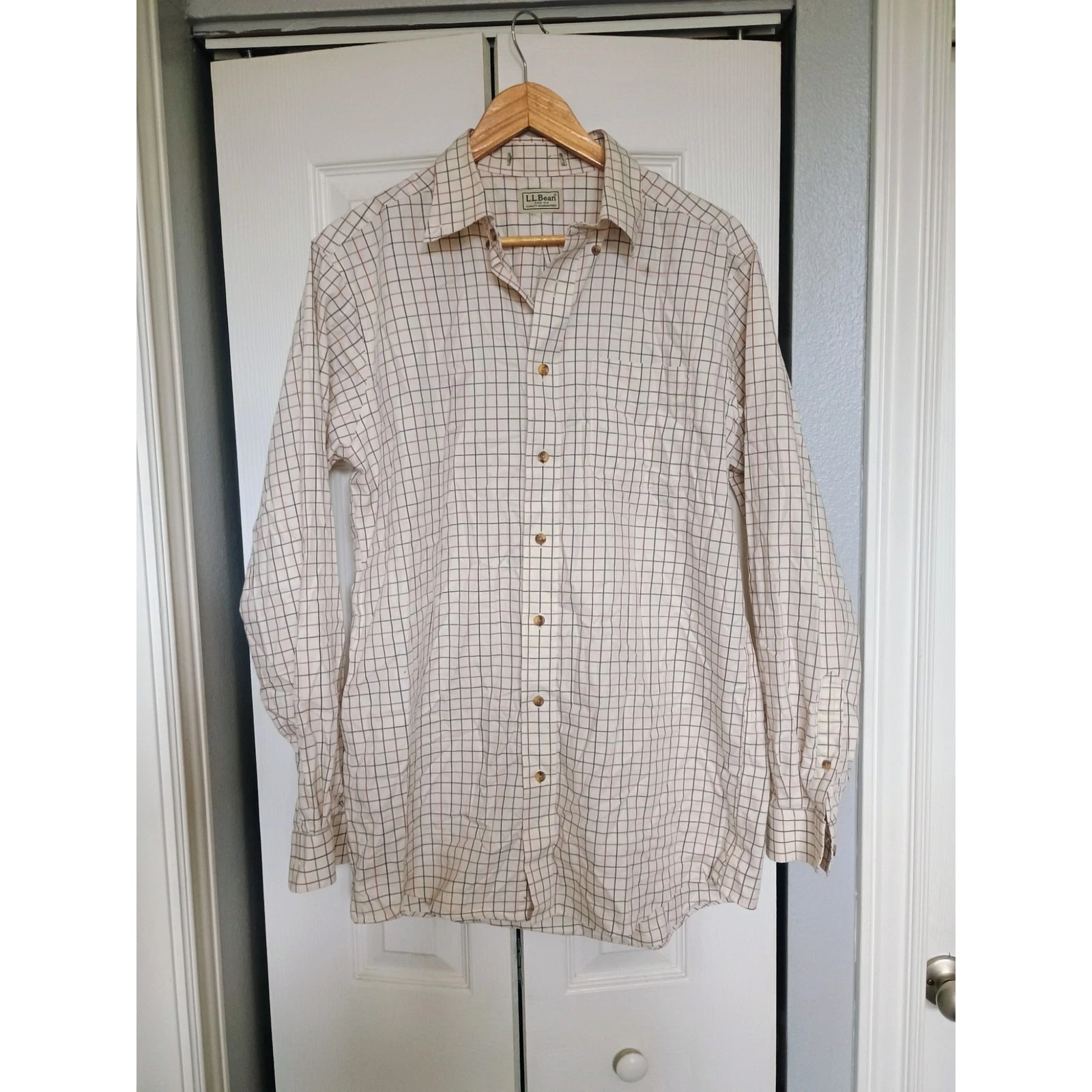 L.L. Bean Tattersall ButtonDown casual career timeless old money outdoorsy comfy