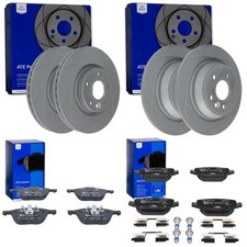 ATE PowerDisc BREMSSCHEIBEN + BELÄGE VORNE + HINTEN passend für FORD KUGA 1 MK1