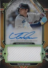 2024 Topps Triple Threads #AJR-CAS Triston Casas Auto Single Jumbo Relics #/25
