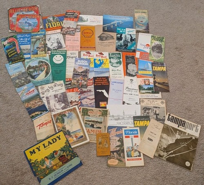 #ad #ad VTG FLORIDA EPHEMERA SARASOTA MIAMI PANAMA CITY BEACH ST PETE CAPE CORAL $67.99