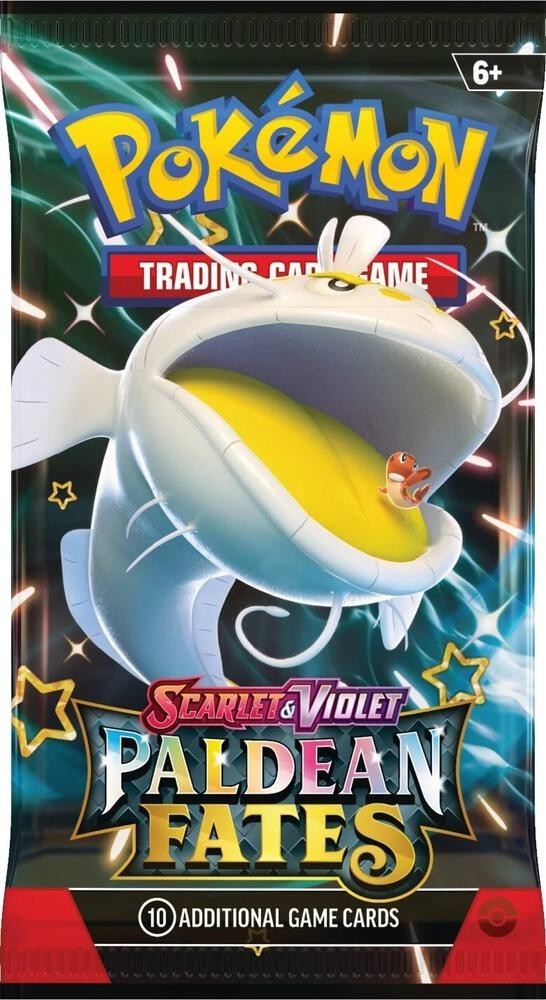 Pokemon Paldean Fates Booster Pack - 10 Cards / Pack - Random Art - Sealed