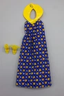 VTG Mattel Barbie Best Buy Blue Calico Sundress Floral Print #2768 & Shoes