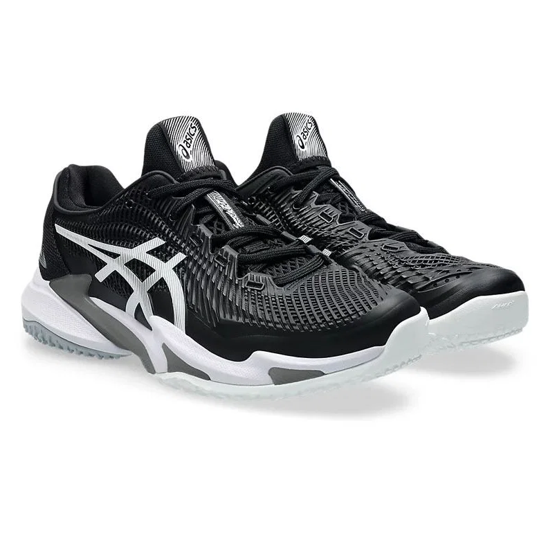 Asics Court FF 3 OC Men's Shoes White Black 1041A369 Size 12.5 US