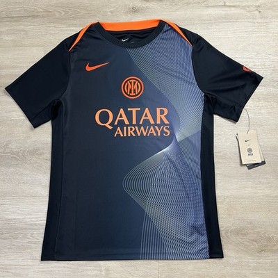 Inter Milan FC Nike Dri Fit Prematch Jersey 25/26 Black Mens Size