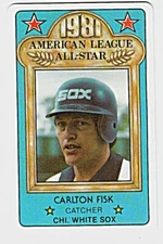 1981 PERMA-GRAPHICS ALL-STARS #13 CARLTON FISK Chicago White Sox Baseball Card
