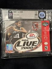 NBA Live 2000 - N64 - WATA GRADED 9.4 A+ highest ever - with Jordan sticker