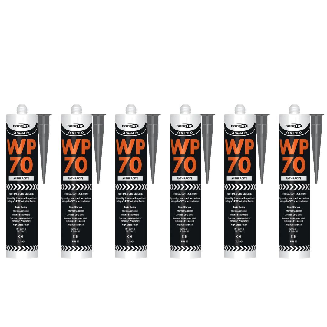 Bond It WP70 Silicone Sealant Wood PVC Frames Seal Low Modulus Anthracite Grey - Image 7