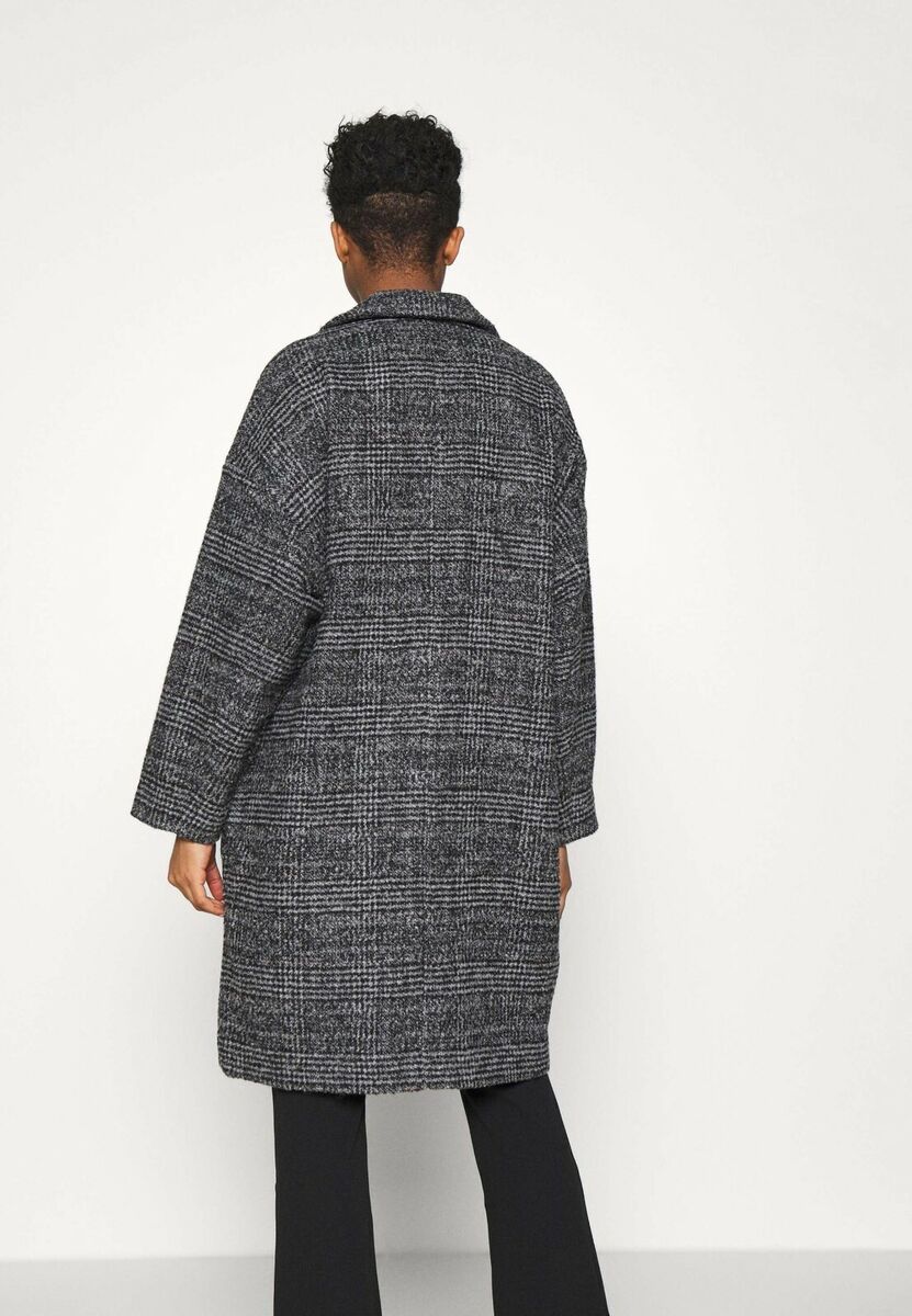 Plaid cocoon coat sale