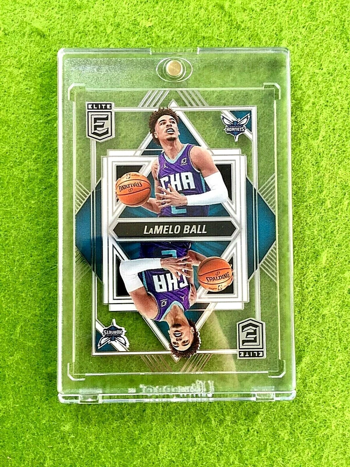 LAMELO BALL CLEAR CARD JERSEY #2 HORNETS 2021-22 Donruss Elite DECK LaMelo Ball