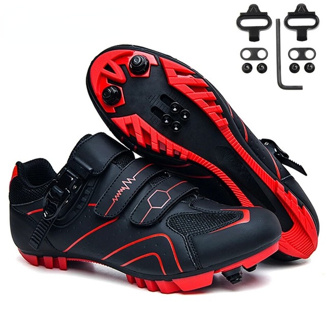 Zapatos de montaña para hombre bicicleta de montaña con SPD zapatos de tacón bicicleta montaña zapatos de bicicleta