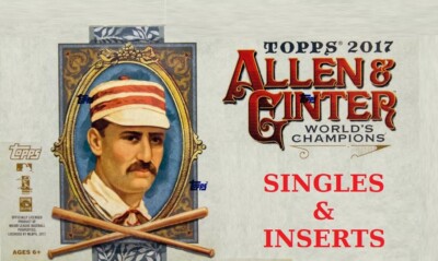 2017 Allen and Ginter Base and Insert Singles
