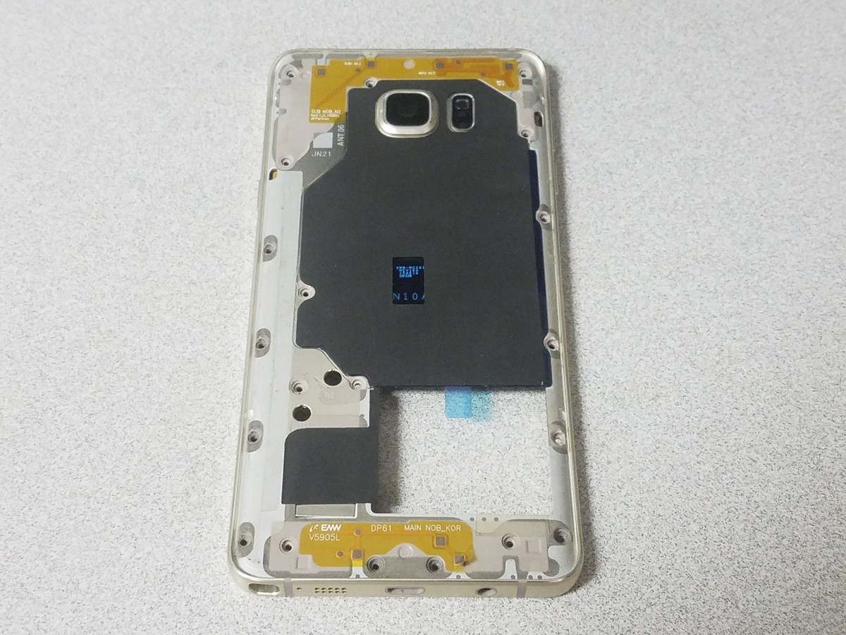 Samsung Galaxy Note Back Housing Frame Bezel N920T Gold with