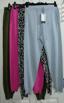 Ex M\u0026S AUTOGRAPH Autograph Pure Cashmere Tapered Ankle Grazer Joggers  _Various | eBay UK
