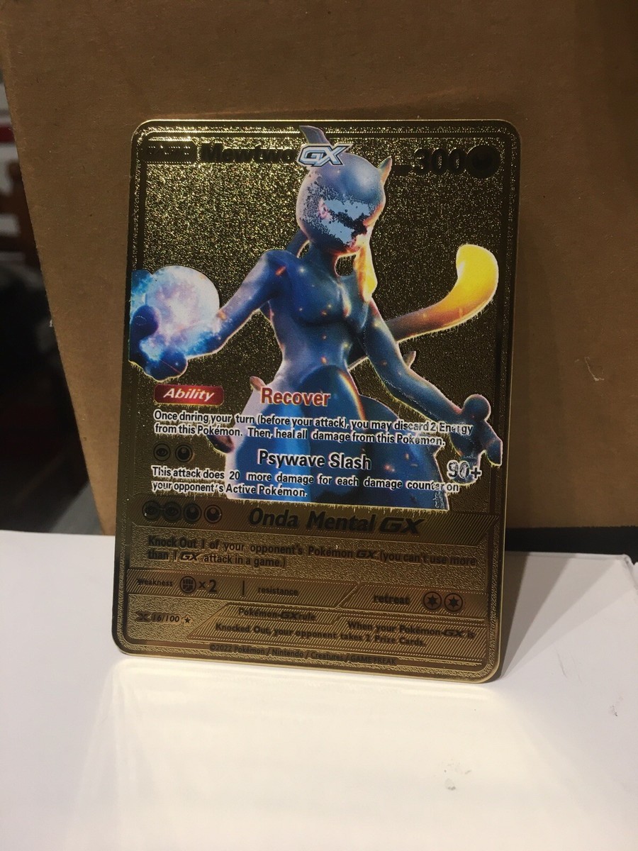 Mewtwo GX カード HP300 2020 Pokémon Mewtwo GX hp 300 Gold Card (RARE) | eBay