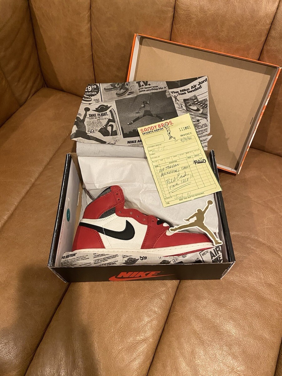 New Nike Air Jordan 1 high Chicago Reimagined Lost and Found Size