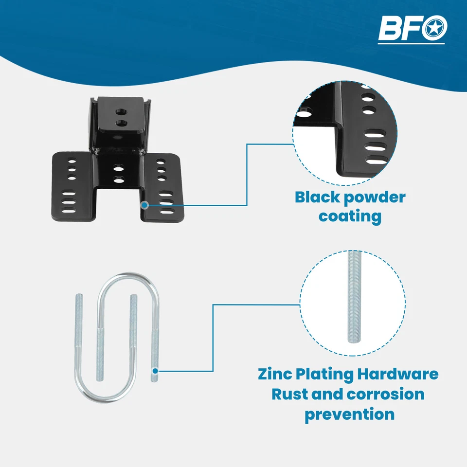 BFO 2 英寸前 4 英寸后降压套件适用于吉姆西 Sierra 雪佛兰 Silverado 1500 2007-2015 — 第 3/4 张图片