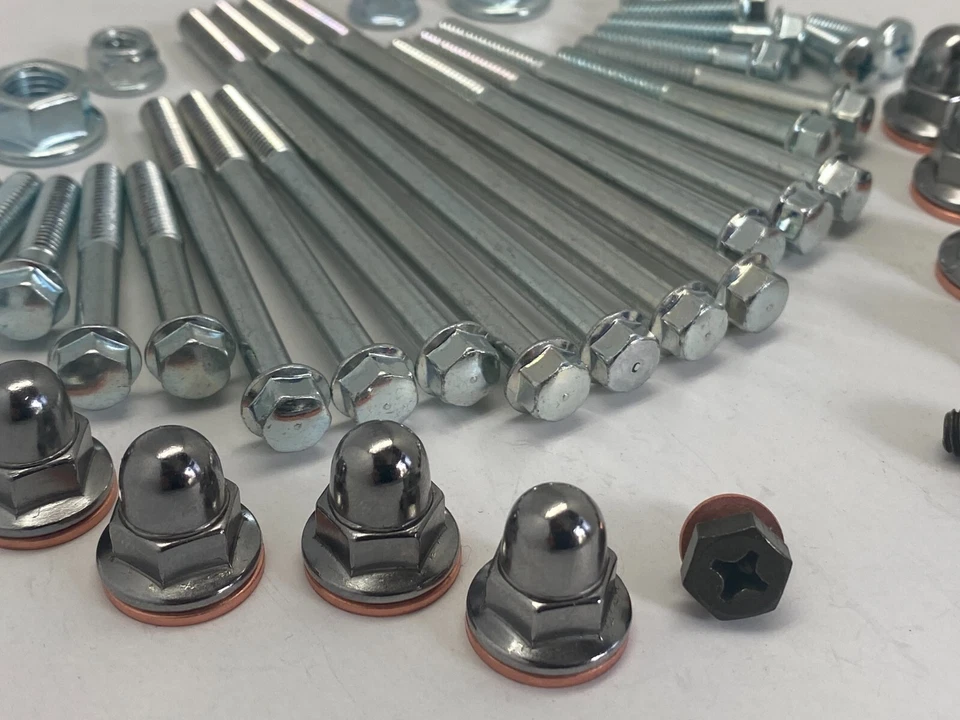 KIT DE PERNOS DE RESTAURACIÓN YAMAHA YFZ450 ATV OEM ACABADO DE ZINC PLÁSTICO MARCO DE MOTOR 04+ Foto 2 de 4