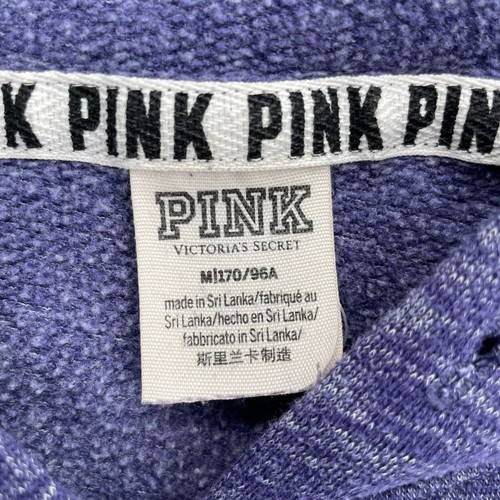 Pink Sweatshirt Women's Junior Size M Medium Purple Loose Fit Cropped Hoodie - Picture 5 of 13