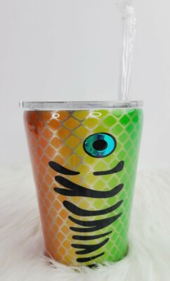 drinking straw fishing lure Blue and Green Tumbler pool float etc.) tied to a line with a weight at the end Freshwater Sampler Bundle