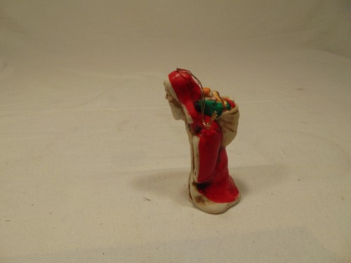 Santa Claus Father Christmas Ceramic Ornament Made In Taiwan EUC - Picture 2 of 7