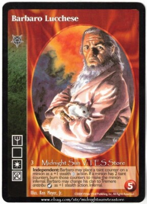 Barbaro Lucchese Baali Infernal Plague Storyline Promo V:TES VTES Vampire CCG