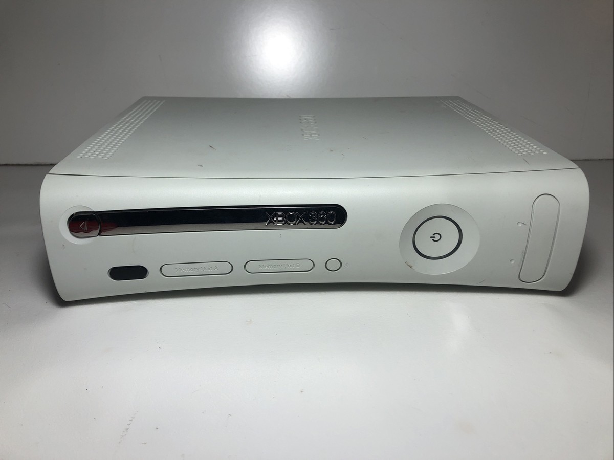 Original Microsoft Xbox 360 Console Only HDD White - ￼Parts Or