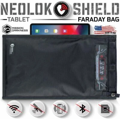 Mission Darkness NeoLok Non-window Faraday Bag for Tablets (Magnetic Closure)