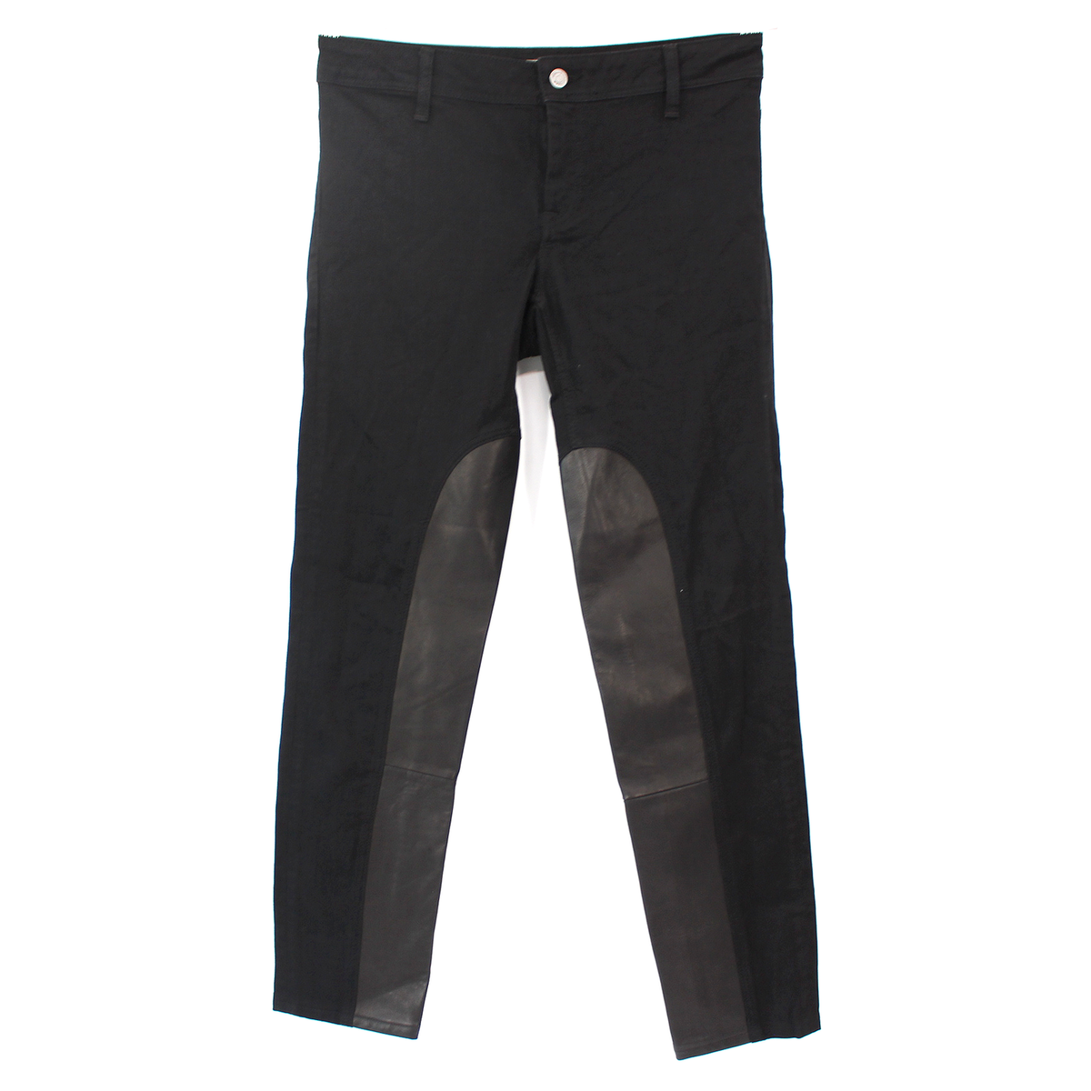 Burberry Brit Porthbridge Black Leather Skinny Jeans 29 Equestrian