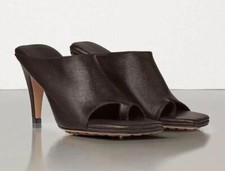 NIB 920 Bottega Veneta Leather Mules with High Vamp Brown Shoes 9.5 US 618760