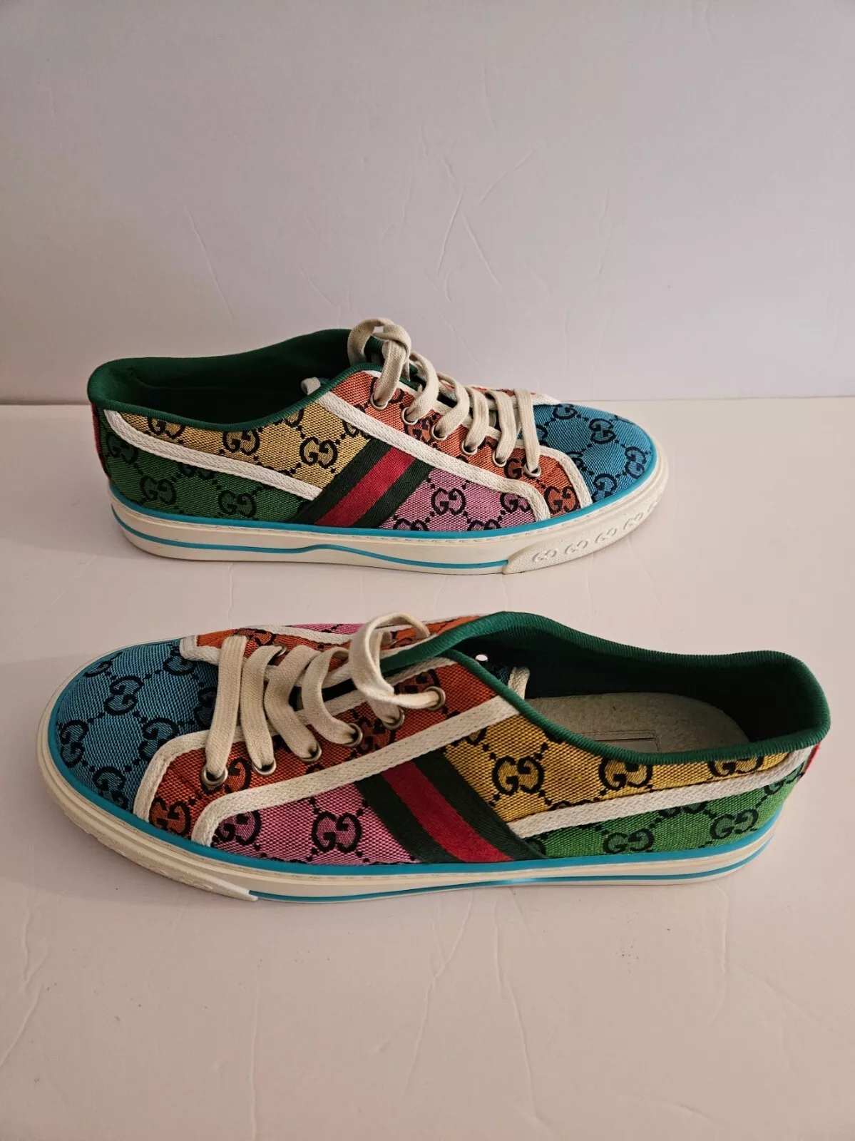 Gucci Tennis Homme 1977 GG Multicolore Taille 7 Bas (avec Sacs)