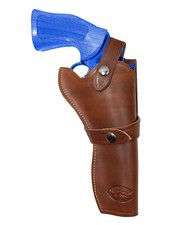 NEW Barsony Brown Leather Western Style Gun Holster for Colt 6" Revolvers