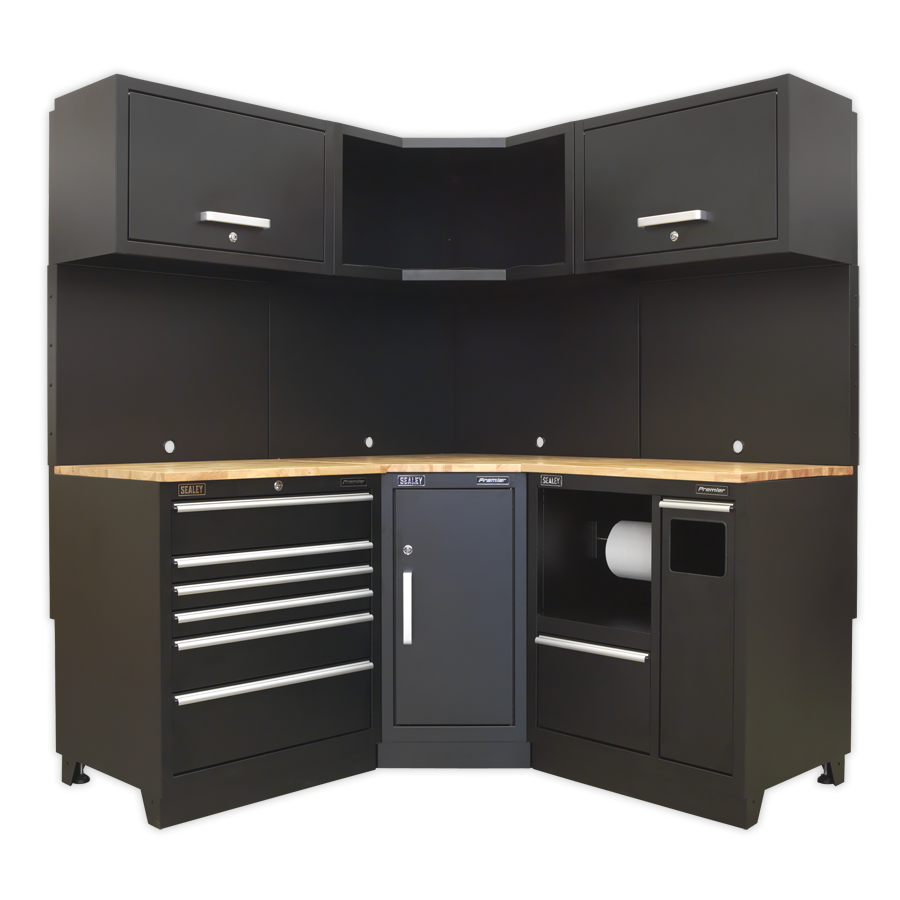 Sealey APMSCOMBO6W Modular Storage System Combo - Oak Worktop