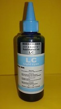 100ml pigment sublimation Cyan light Bulk Refill Ink for Epson Compatible USA