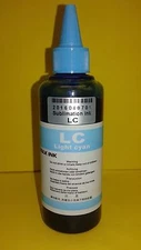 100ml pigment sublimation Cyan light Bulk Refill Ink for Epson Compatible USA 