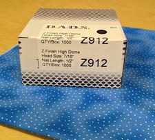 4 boxes Z Finish Decorative Upholstery Tacks Box 1000 7/16"Dia 1/2"L New